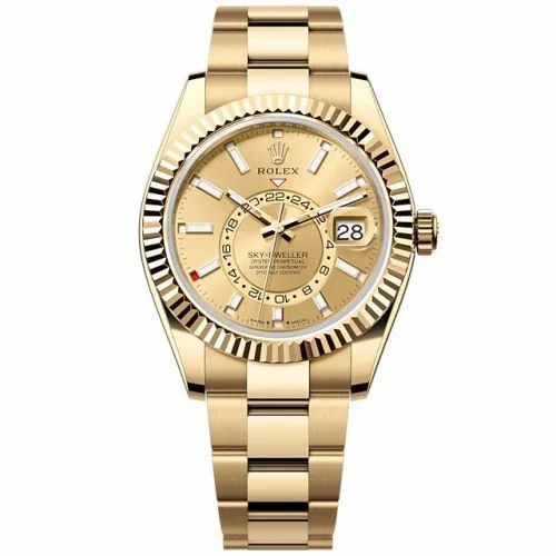 Rolex Sky-Dweller Yellow Gold / Champagne / Oyster 336938-0001 (M336938-0001)